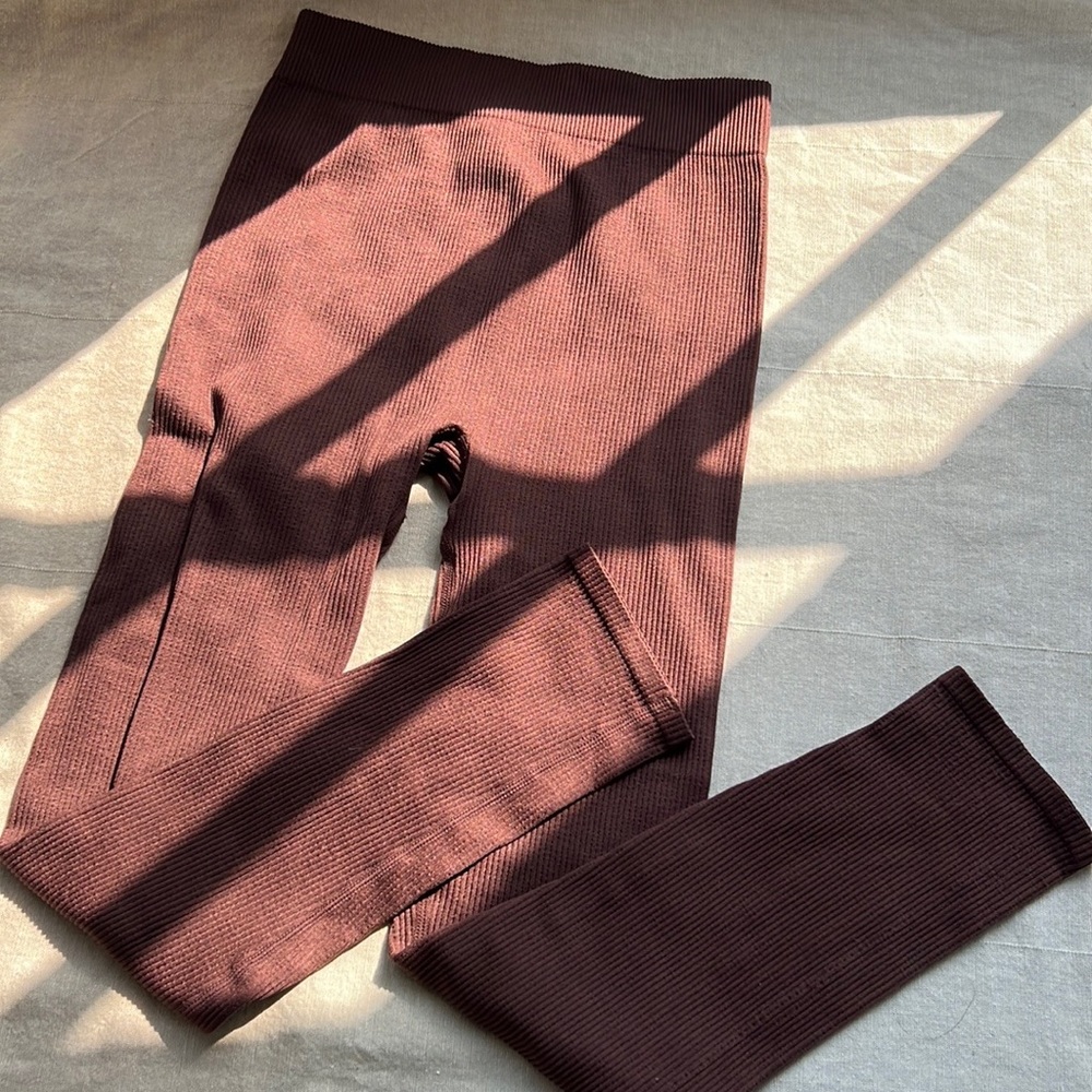 ZARA BASICS BROWN LEGGING - M/L